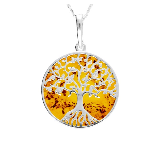 Pendentif arbre de vie en ambre