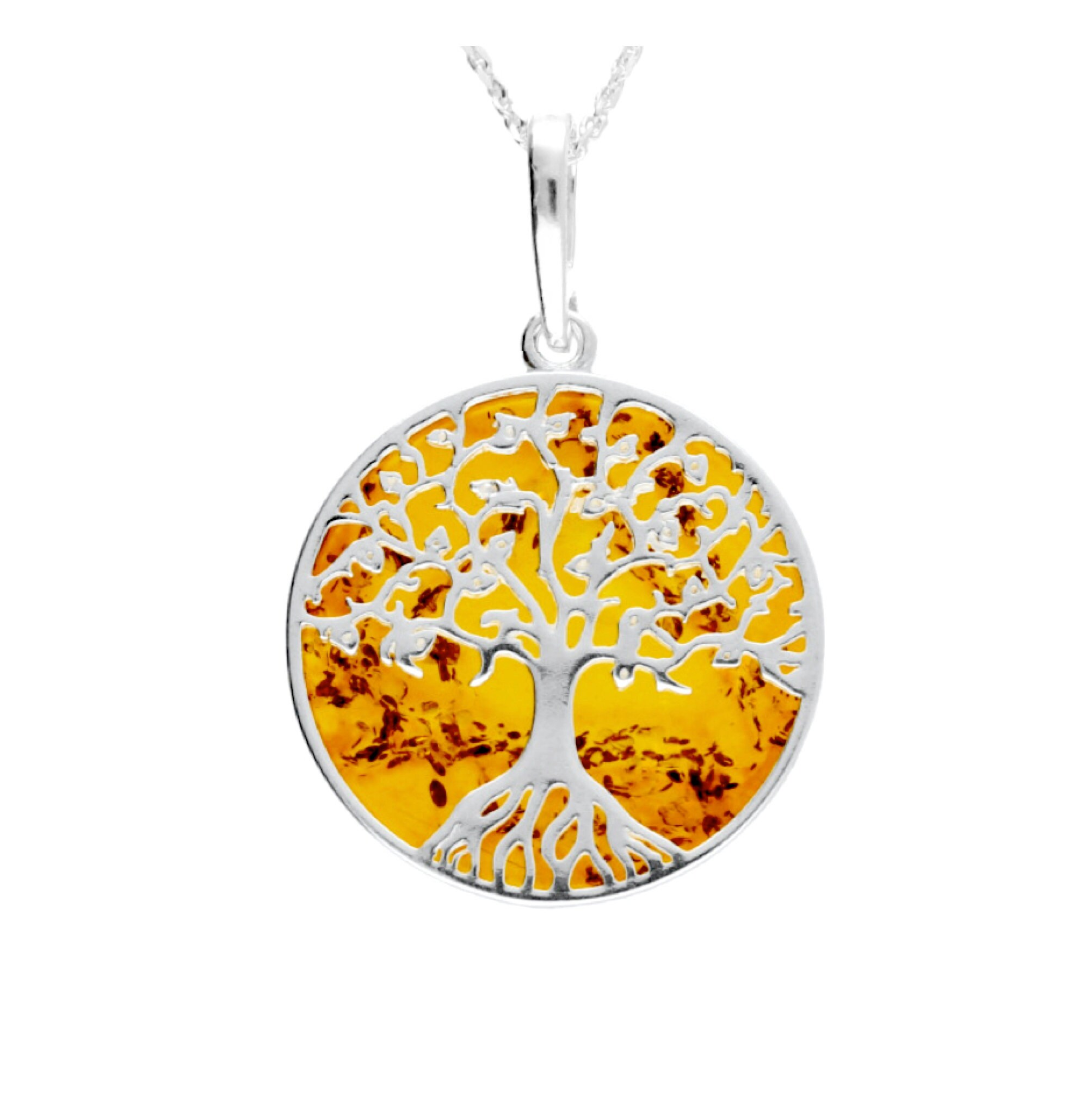Amber Tree Of Life Pendant