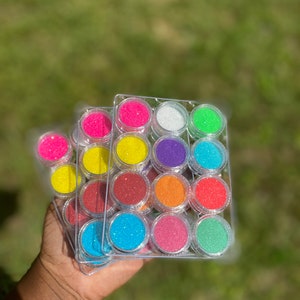Fijne iriserende glitterset-Make-up Glitter, Holografische Chunky Glitter, Nail Art, Tumbler Glitter, Glitter Set
