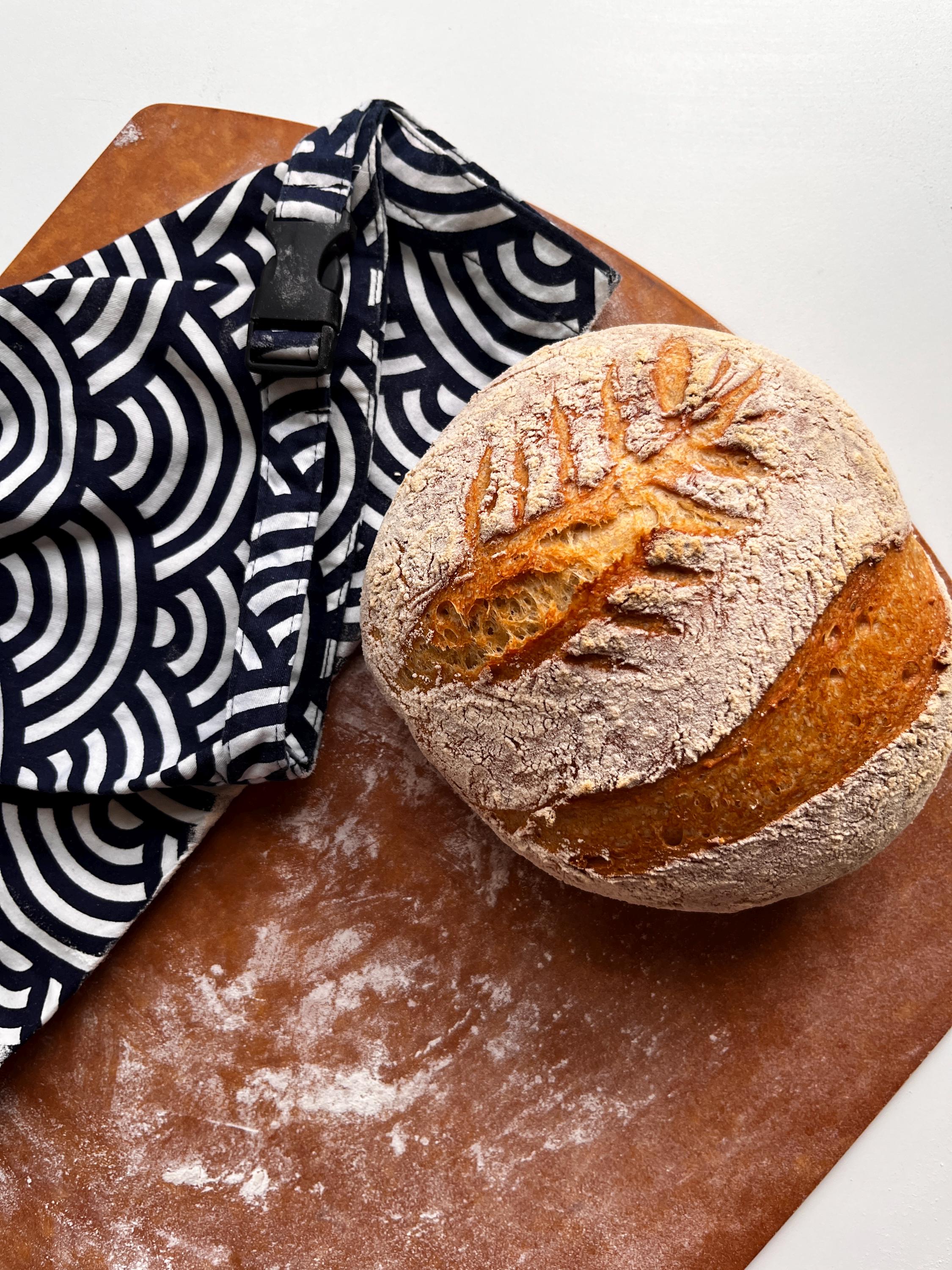 Li'l Things Milieuvriendelijke herbruikbare bijenwas broodzakken | Set van 2 maten (13'x13') & (15'x9') | 6 verschillende thema's | Perfecte tas voor zelfgebakken | In de winkel gekocht brood