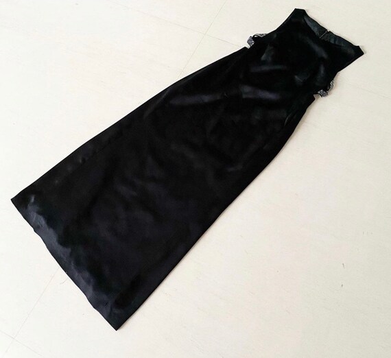 Black Column Gown