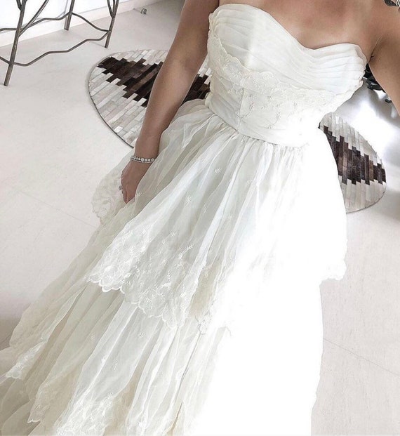 70’s wedding gown