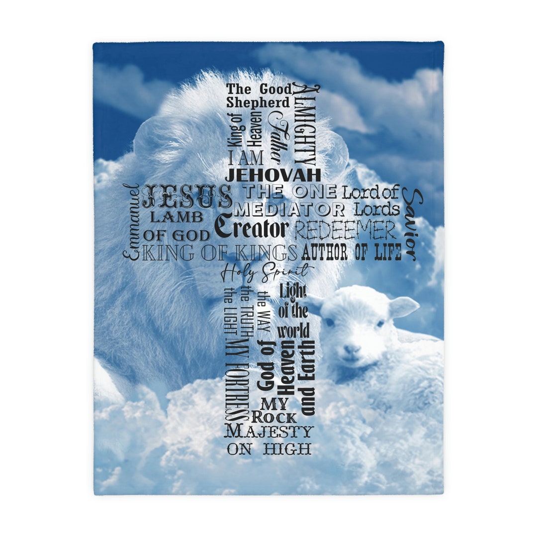Names of Jesus Blanket Etsy