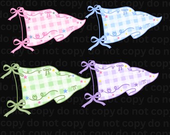 Pennant flag/banner school spirit ~ images only~ Digital Download {PNG ONLY}