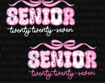 Senior 2027 coquette bow (Digital Image)
