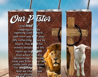 Our Pastor tumbler image {PNG ONLY}