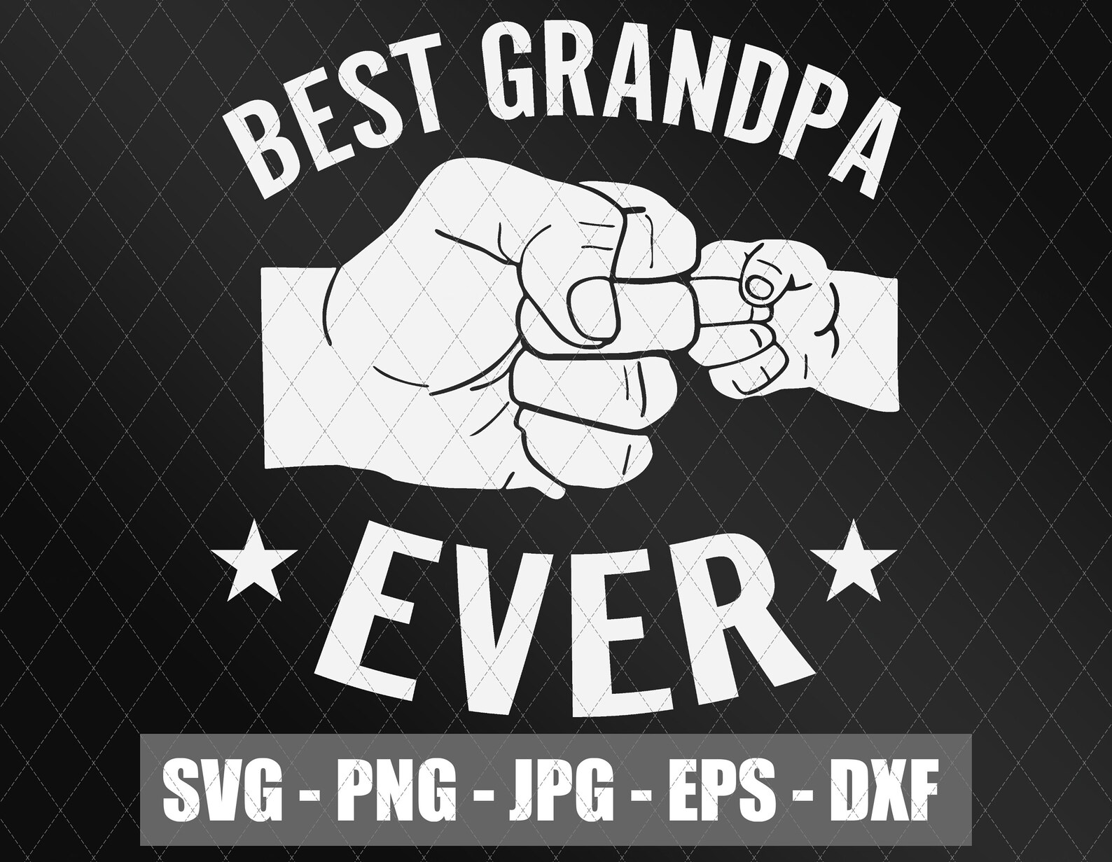 Best Grandpa ever svg Grandad svgFather Day 2021Promoted to  Etsy