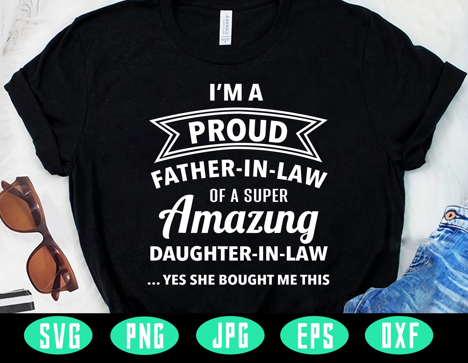 Download Im A Proud Father In Law Of A Super Amazing Svg Fathers Day | Etsy