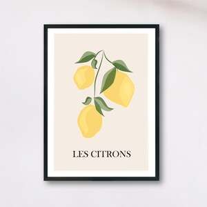 Les Citrons Lemon Wall Print