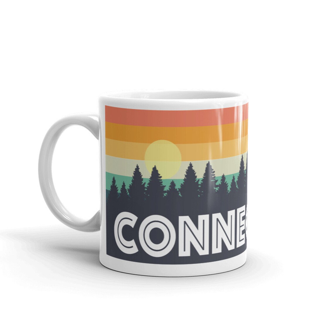 Retro Connecticut Coffee Mug Perfect Connecticut Gift or Connecticut
