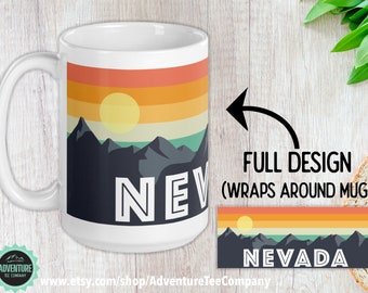 70s Coffee Mug, Nevada pride, Nevada Mug, perfect Nevada gift or souvenir