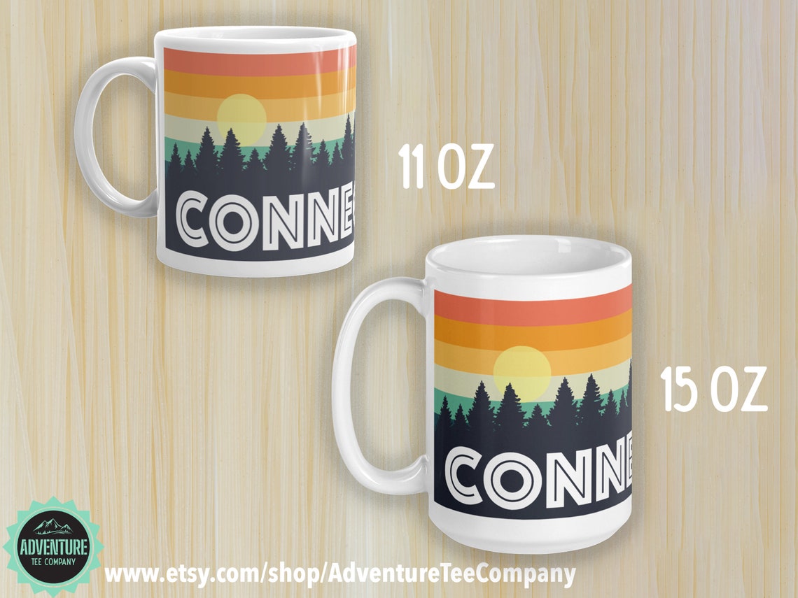 Retro Connecticut Coffee Mug Perfect Connecticut Gift or Connecticut