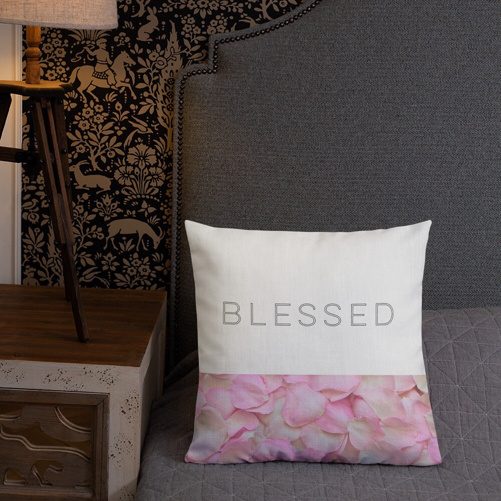 Rose petals pillows roses pillow Pillow gift for her Etsy