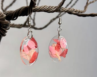 ワインブラッシュイヤリング