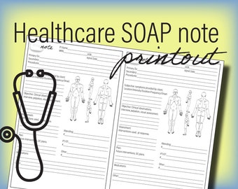 SOAP note template for Healthcare. PDF Download file