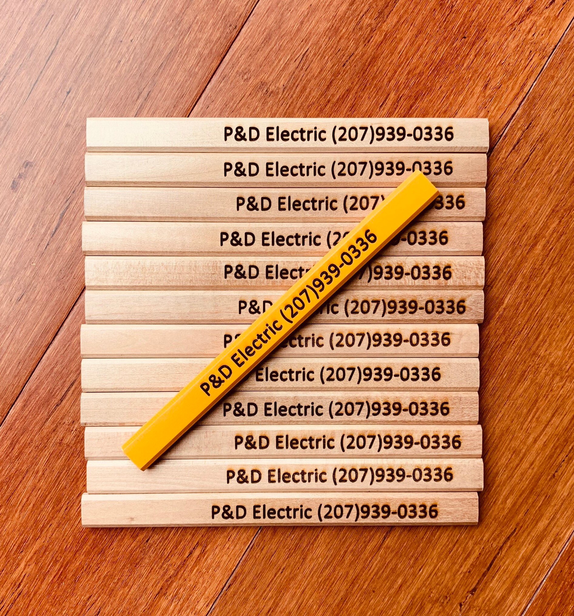 Personalized Carpenter Pencils Wood Graphite Carpenter Etsy