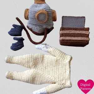 Crochet Amigurumi Deep Sea Diver Doll Outfit PATTERN (PDF)