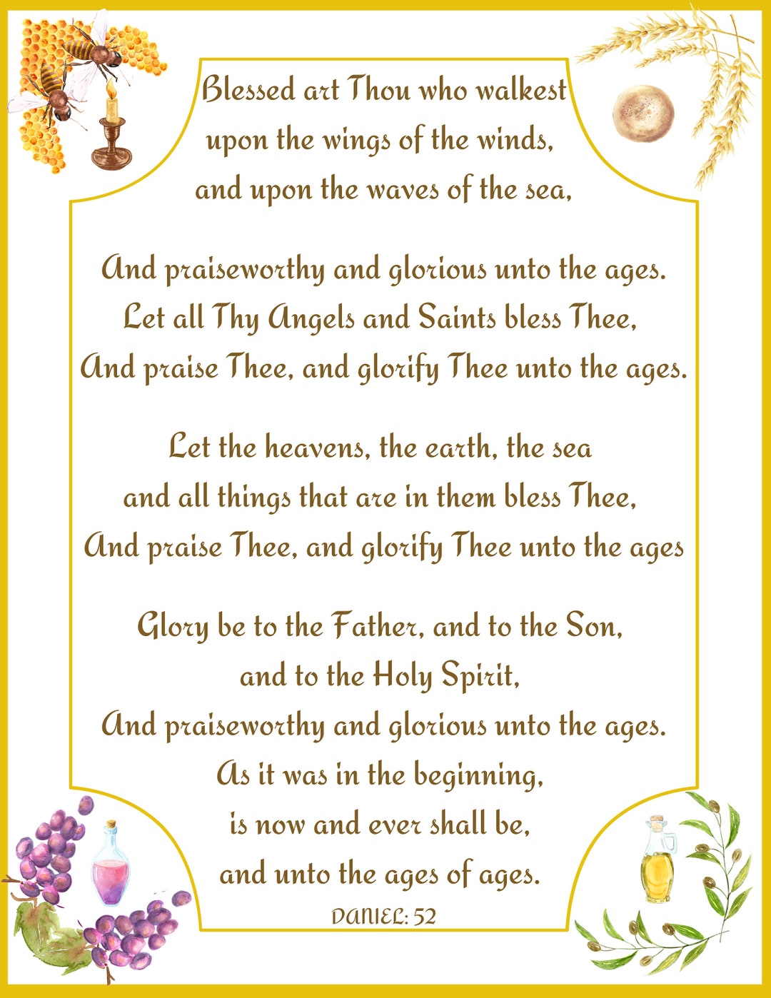 Ember Days Liturgical Printable Art, Scripture Cards, Catholic