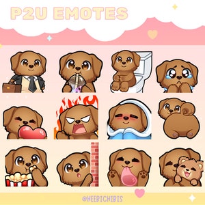 12 emotikonów psa rasy red retriever | Pakiet 4