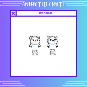 Animated Wiggle Emote | Polar Bear Gif