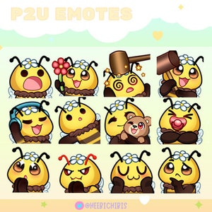 12 Emote Ape Twitch con/senza Fiore / Pacchetto 2