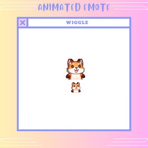 Animated Wiggle Emote | Fox Gif