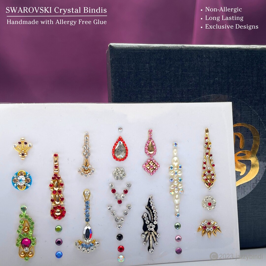 Swarovski Crystal Bindi Large Multipack / Swarovski Crystal Bridal Face