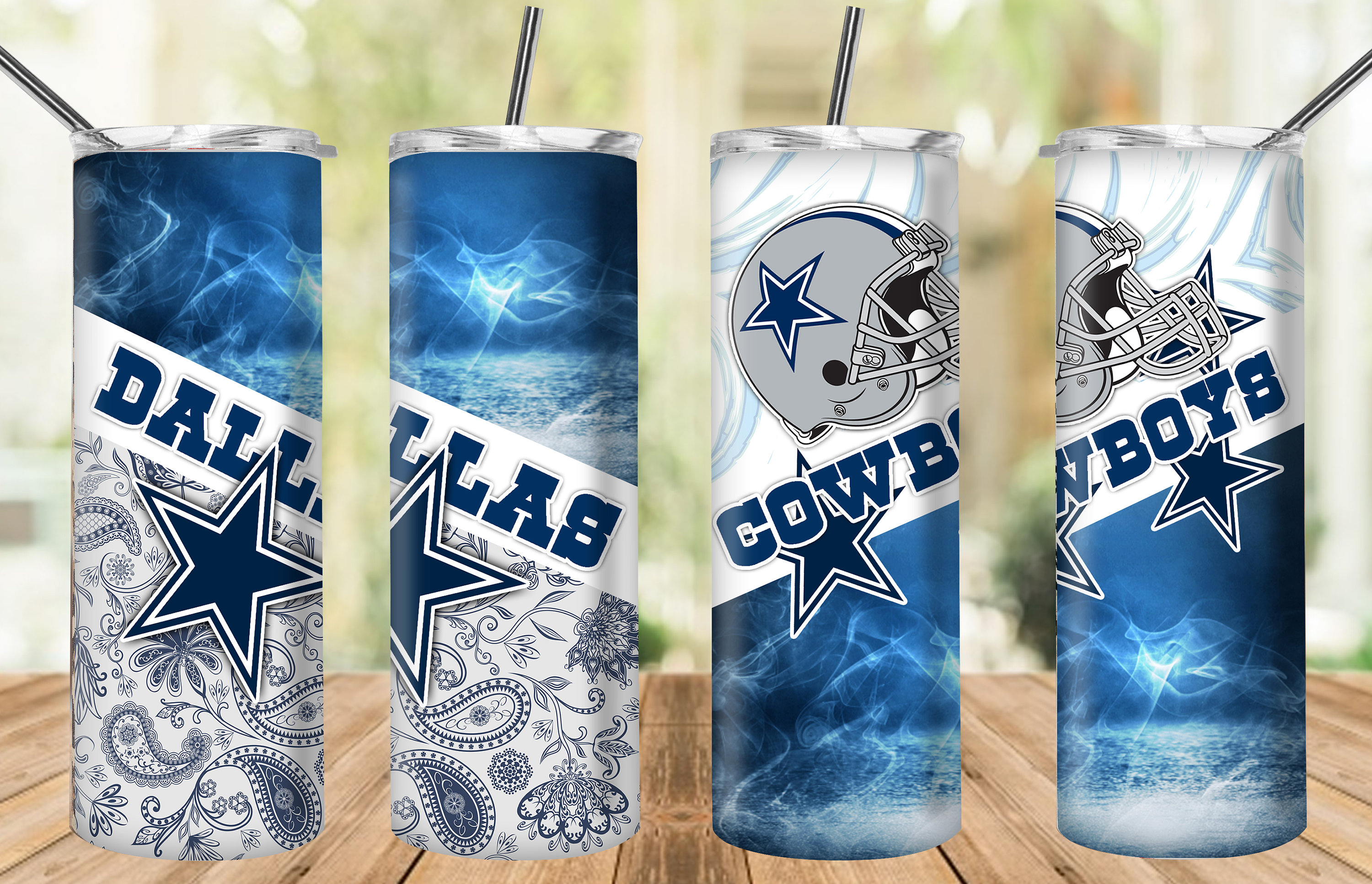 Dallas Cowboys Tumbler NFL Logo Team Tumbler Dallas Cowboys Etsy