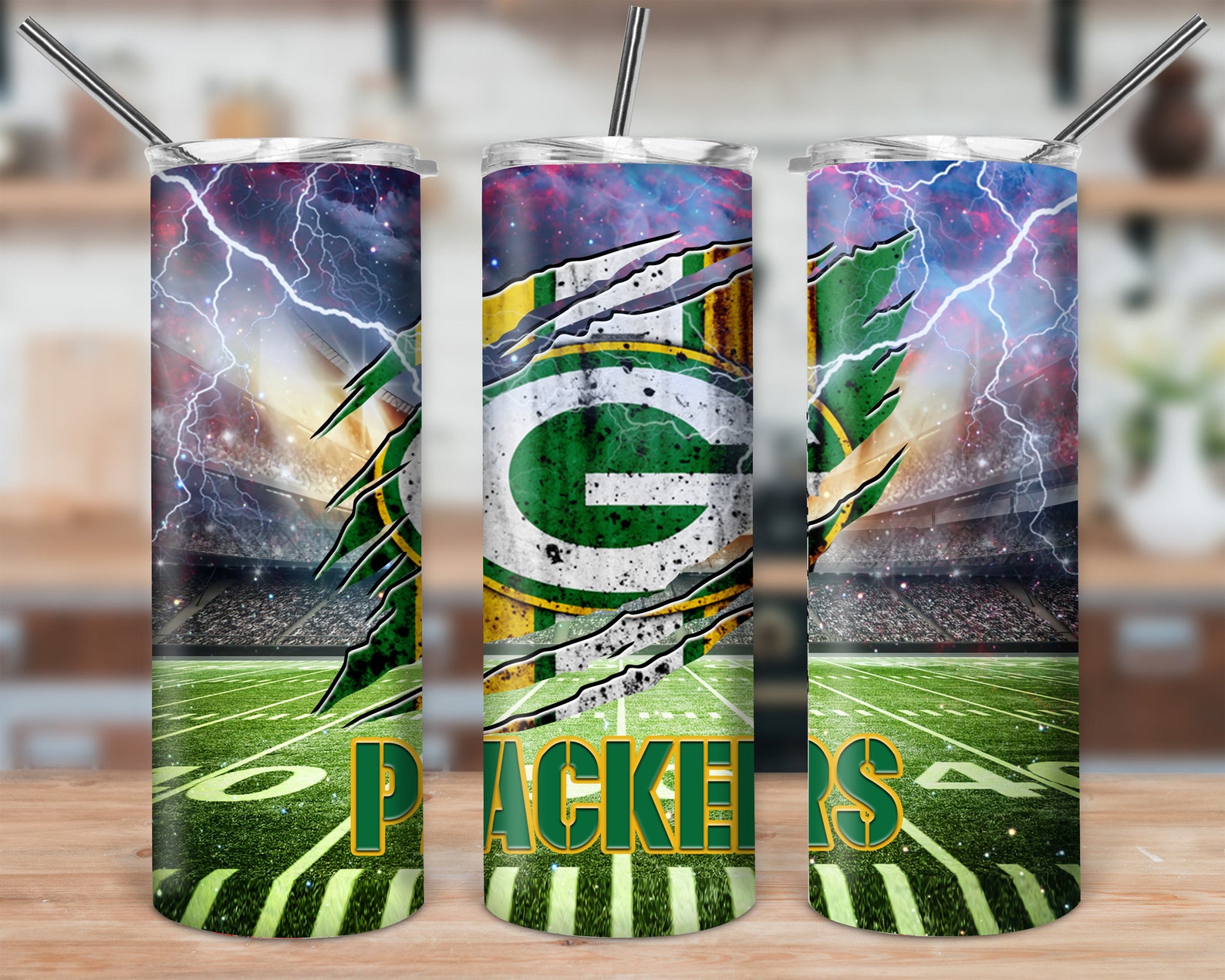 Green Bay Packers Tumbler NFL Logo Team Tumbler The Packers Etsy