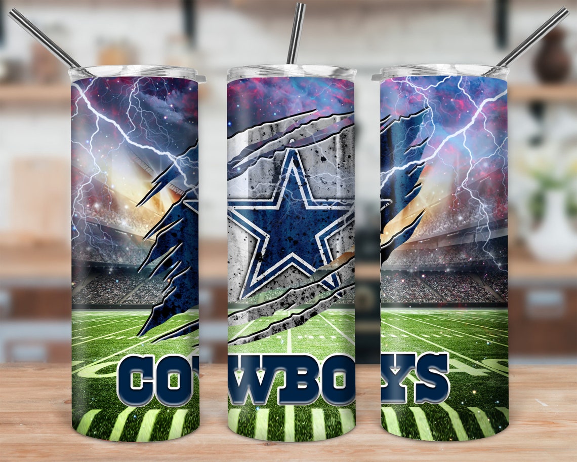 Dallas Cowboys Tumbler NFL Logo Team Tumbler Dallas Cowboys Etsy