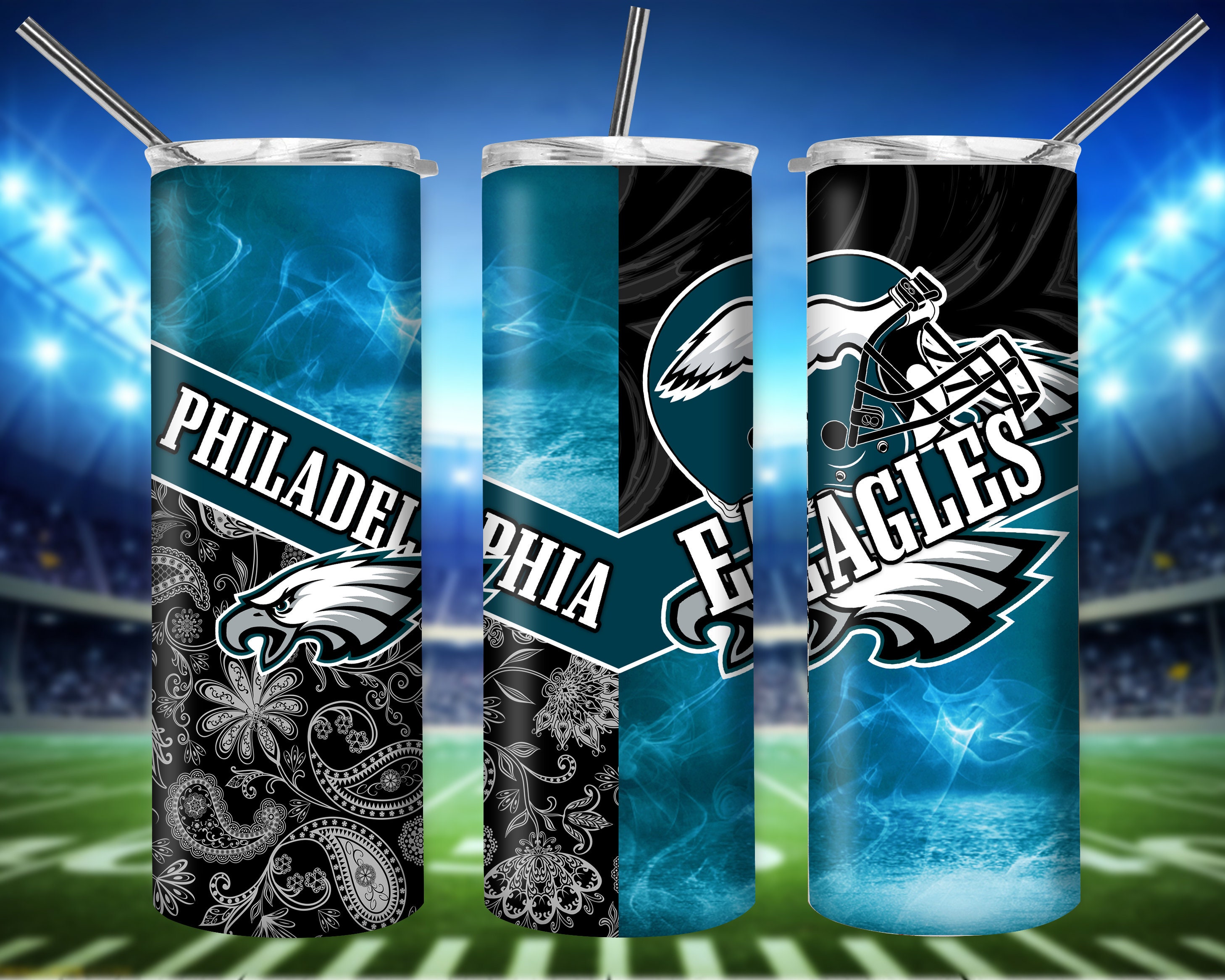 Philadelphia Eagles NFL Tumbler NFL Logo Team Tumbler Etsy