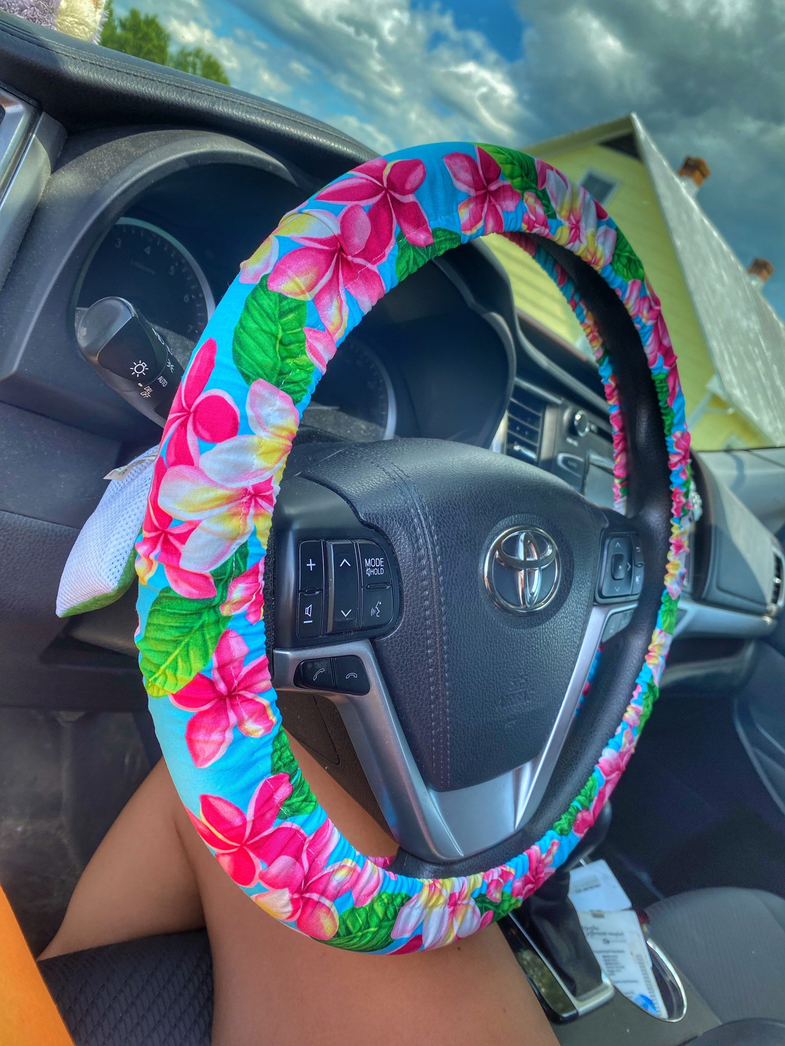 Hawaiian Flower Steering Wheel Cover Etsy