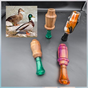 Duck call. Mallard Hen call. Water fowl. Double reed. Acrylic body. Wood body. Duck hunting. Smokin Hen. Duck Hunter. Hen. Gift idea. Kwacks