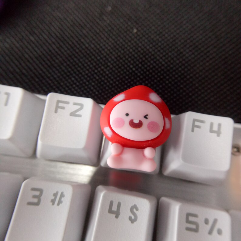 axis mechanical keyboard keycaps + Pink handmade vegetable keycaps are suitable for most cherry MX