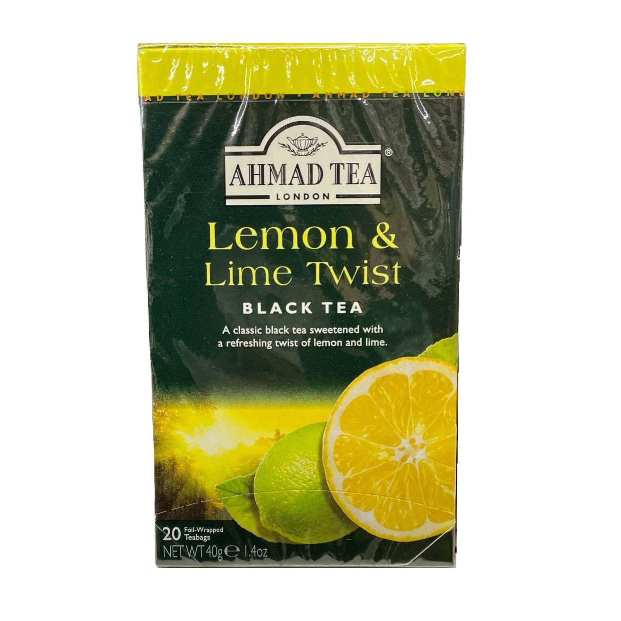 Ahmad Lemon and Lime Twist Black Tea 20 foil tea bags Etsy
