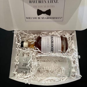 Personalized Groomsman Whiskey Bottle Label | Custom Wedding Party Gift | Single Label Groomsmen Proposal Label | Wedding gift