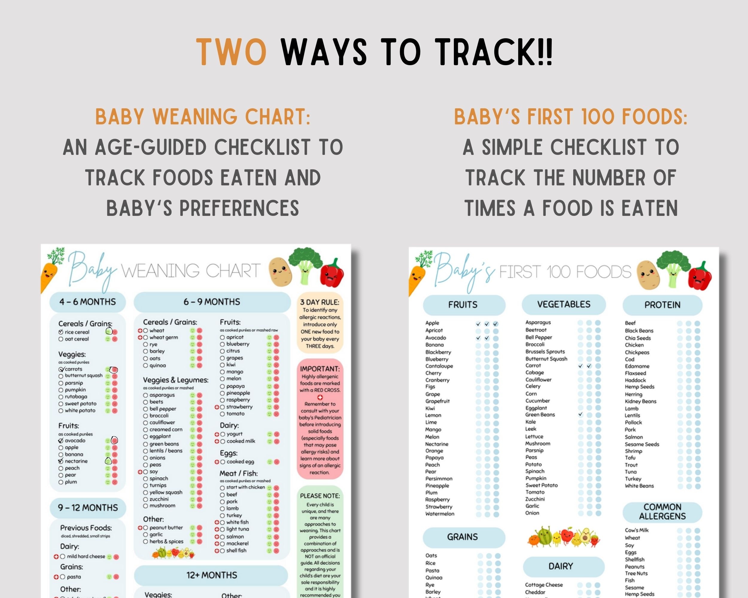 Baby Food Baby Weaning Schedule Months Before App Baby First Foods