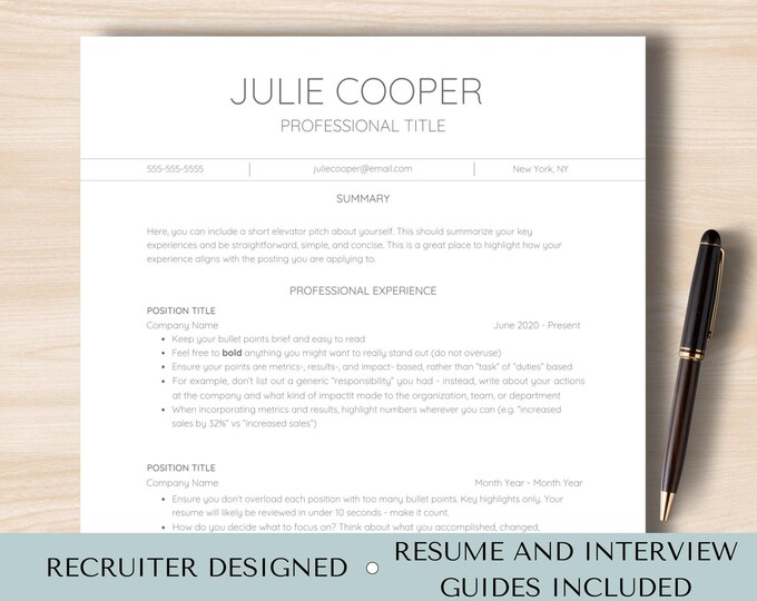 Nursing Resume Template Google Docs, Registered Nurse RN, Canva CV ...