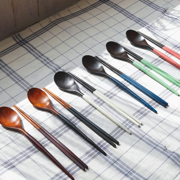 Korean Chopsticks and Spoon Set Etsy