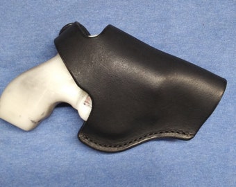 Kimber K6s Cross Draw Holster, Leather Thumb Break, Right Hand Draw, Fits 1.5" Belt, Black