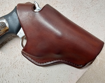SP101 2.25" Taurus 856 2" Cross Draw Holster, Fits1.5" Belt, Dark Brown, Right Hand
