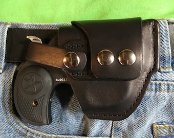 Bond Arms Stinger, Honey B, Cross Draw, Driving Holster, Right Hand Draw, Black