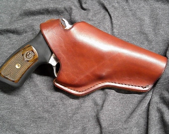 Cross Draw Holster, Ruger SP101, Taurus 605 Up To 3" Barrel Length, Right Hand Draw, Dark Brown, Fits 1.5" Belt