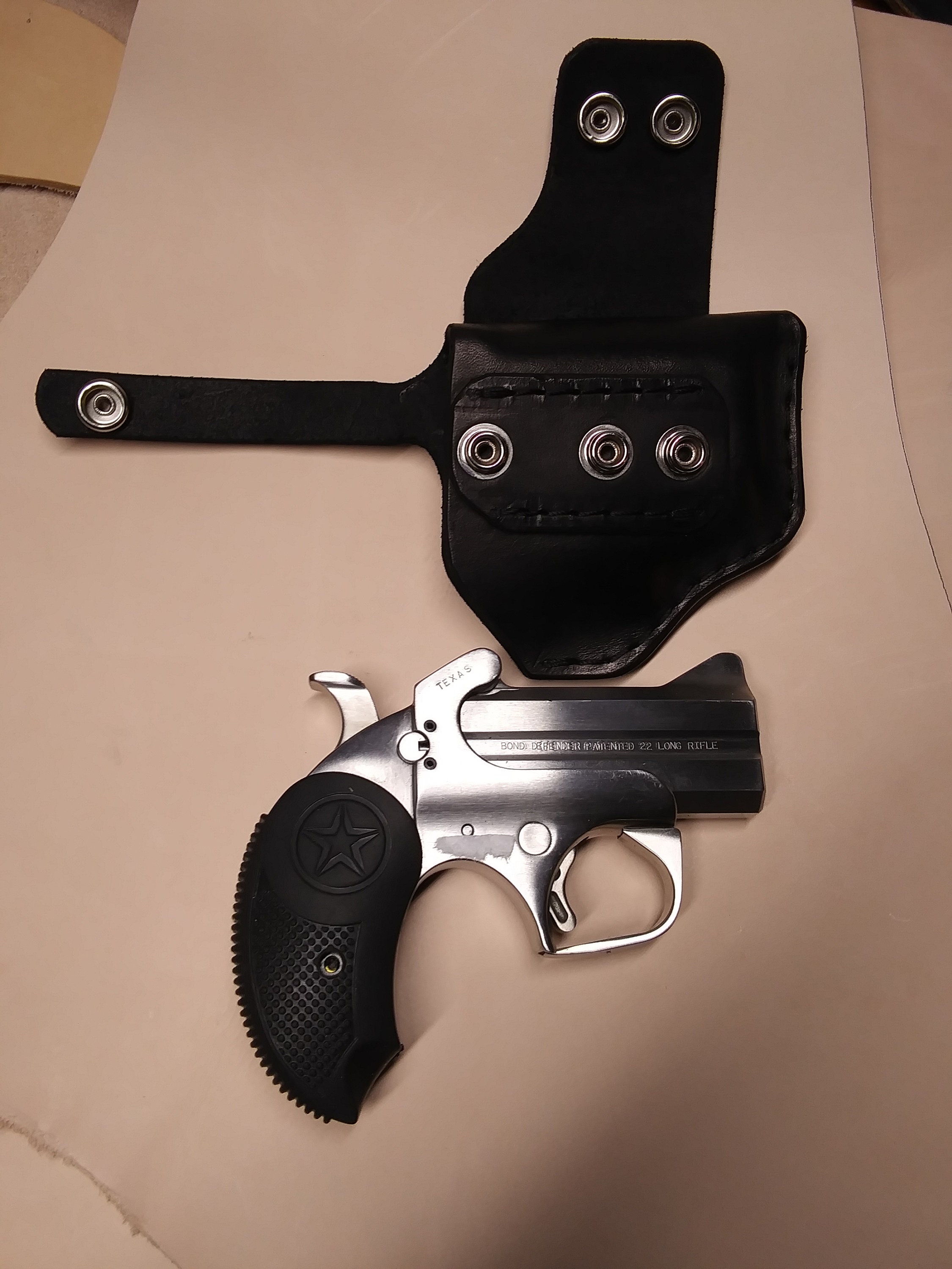 Bond Arms Derringer Holster – 2.5 To 3 Inch, Cross Draw, Full Grain Leather, Handmade In Tennessee - View #5