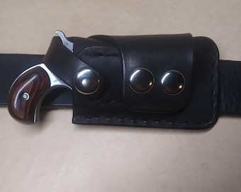 NAA 22lr Holster, 1 5/8" Barrel, Left side carry, Right hand draw, Black