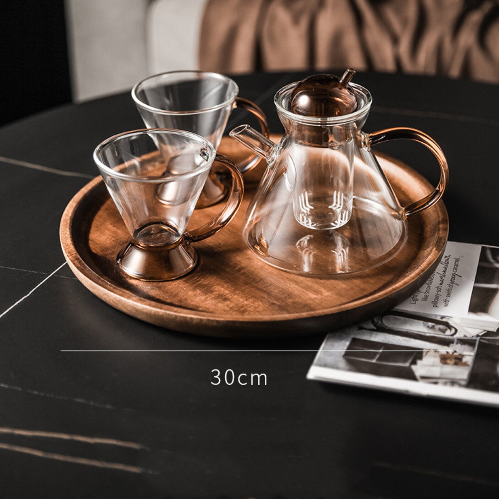 English Glass Afternoon Tea Set Scented Tea Teapot Set With Etsy