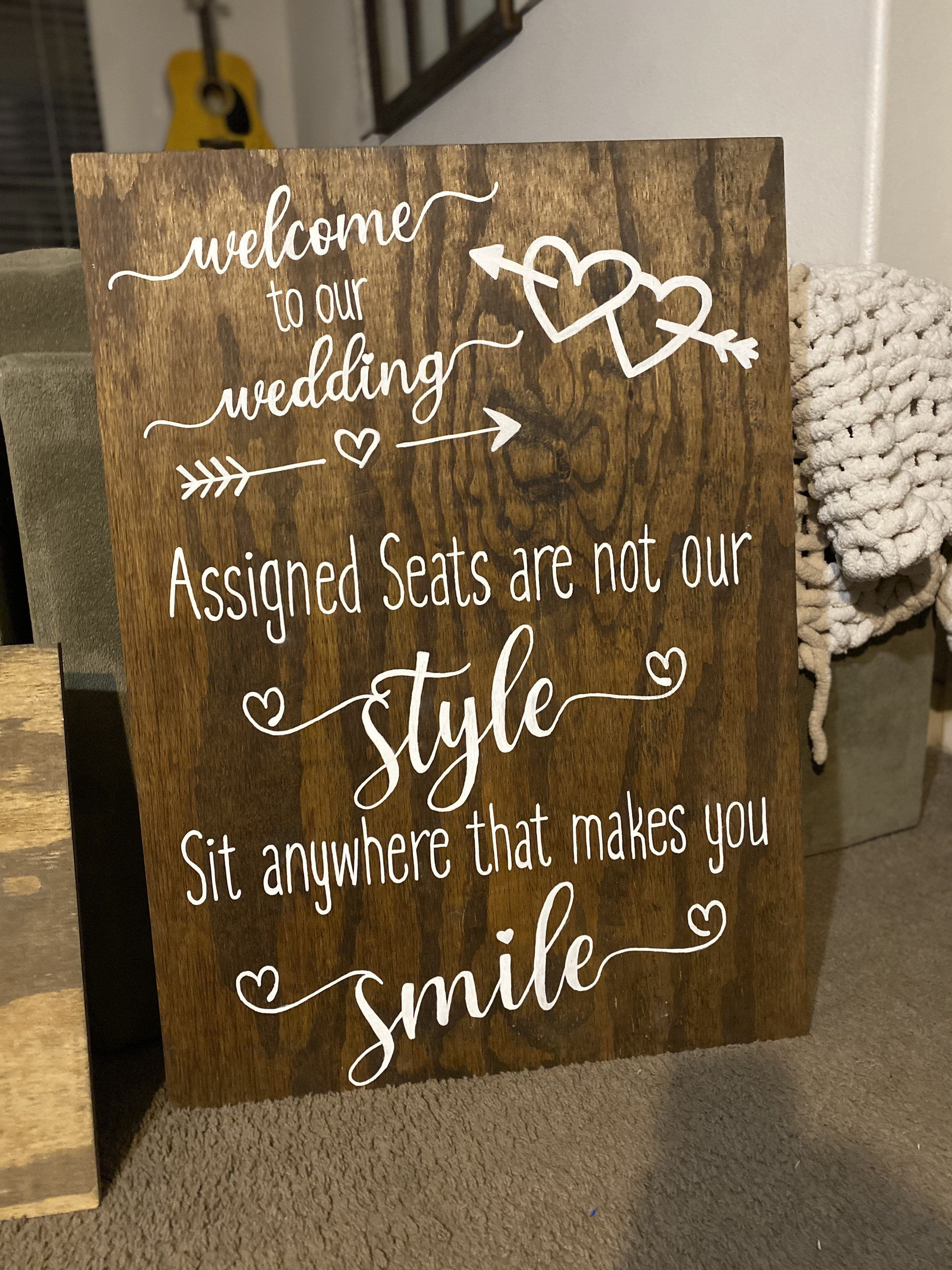Wedding Sign Assigned Seats Are Not Our Style Etsy 