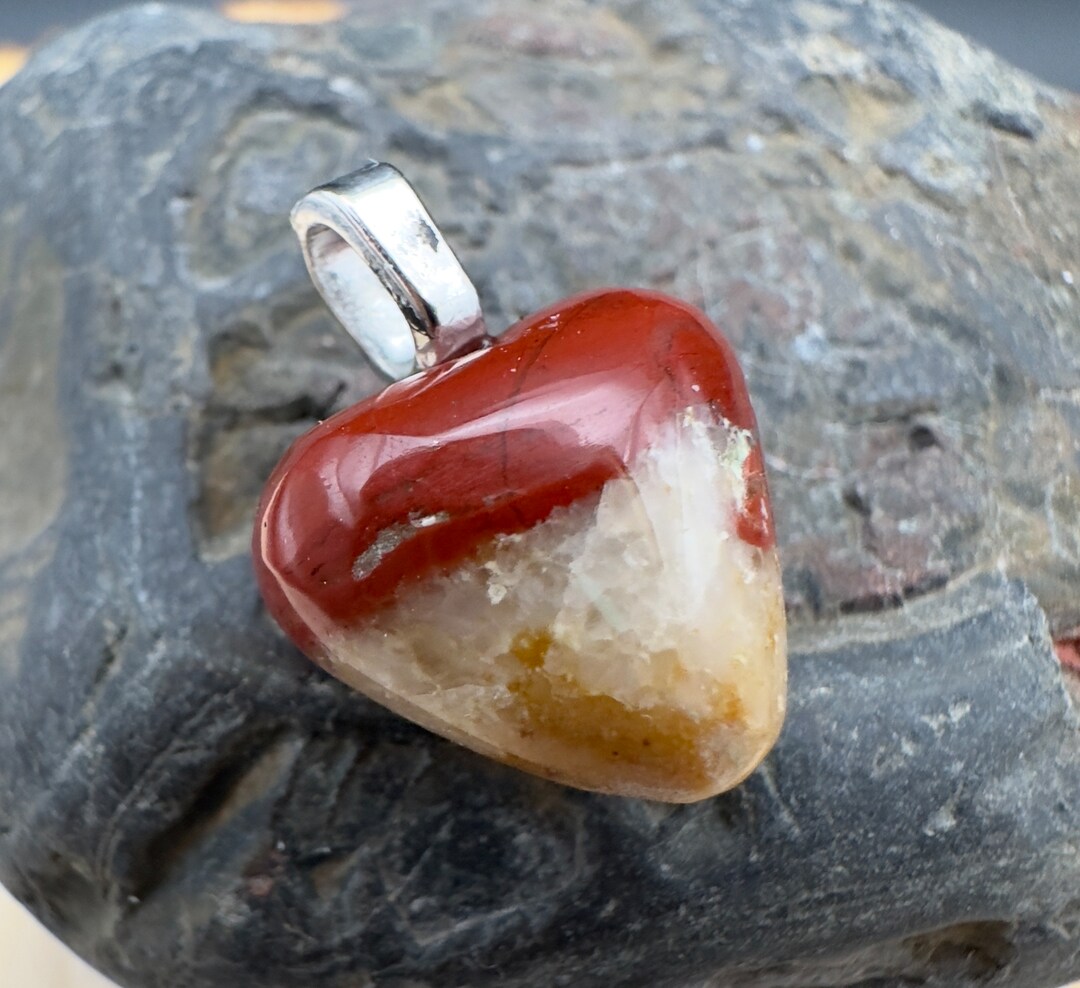 Stunning Pudding Stone Pendant Necklace, Great Lakes Stones, Michigan