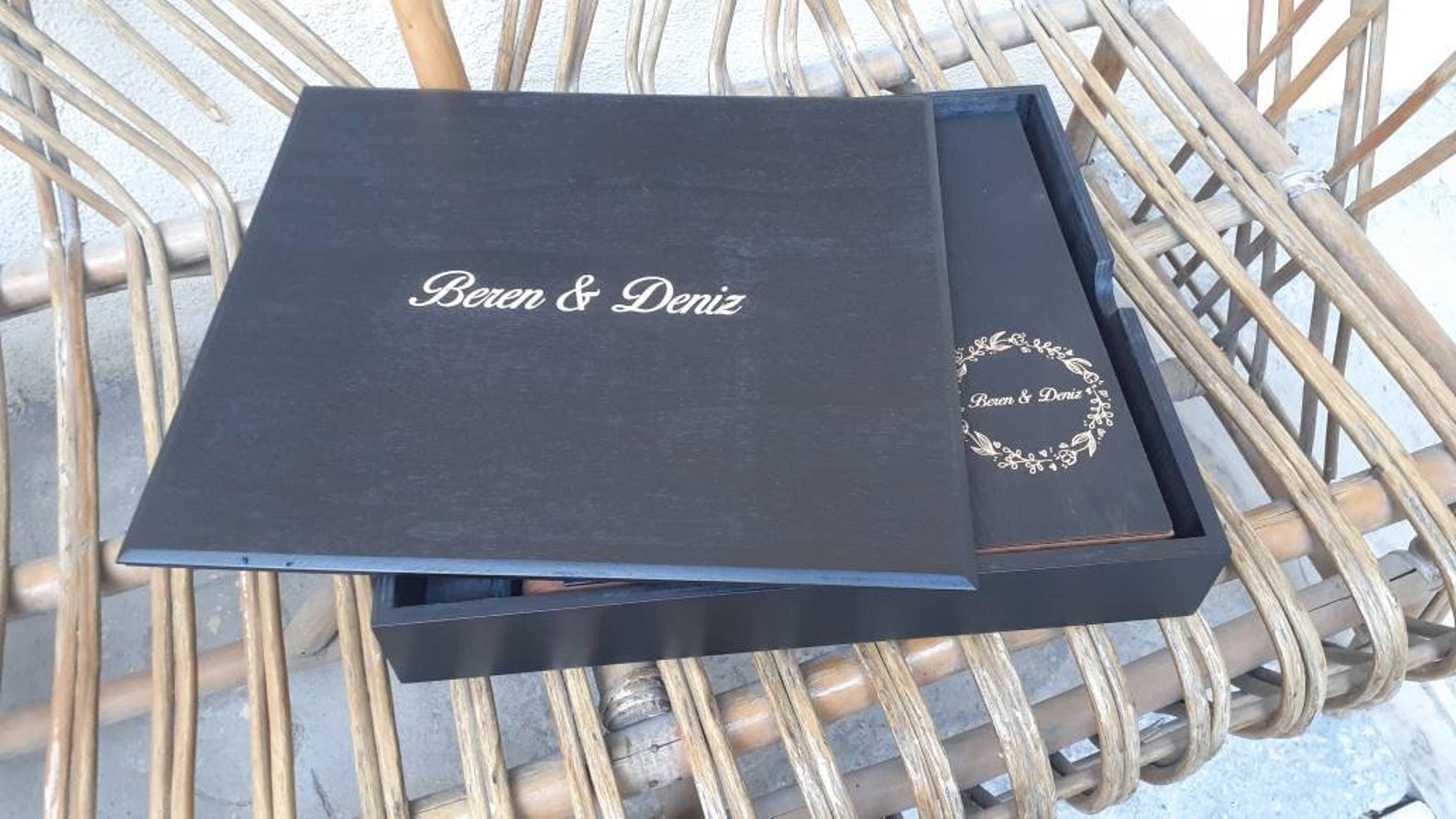 Wooden Box Photo Box From Wedding Photo 13x13 Inch Foto Album Etsy