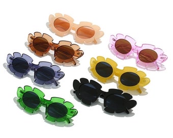 Flower Cateye Retro Sunglasses